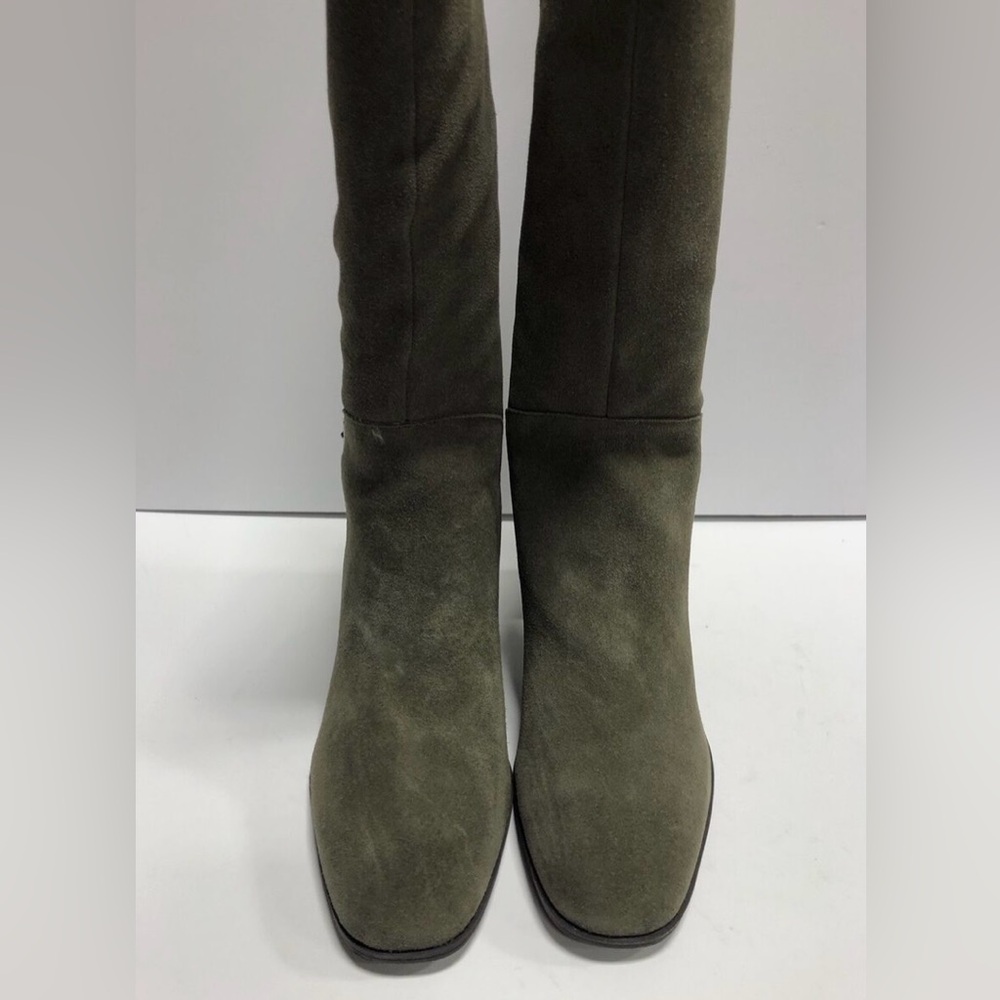 ❤️❤️ NIB BANDOLINO BLOCK HEEL GREEN SUEDE OLLIA BOOT SIZE 9.5 - Picture 5 of 6